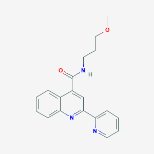 N-(3-methoxypropyl)-2-(pyridin-2-yl)quinoline-4-carboxamide - 