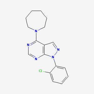 4-(azepan-1-yl)-1-(2-chlorophenyl)-1H-pyrazolo[3,4-d]pyrimidine - 