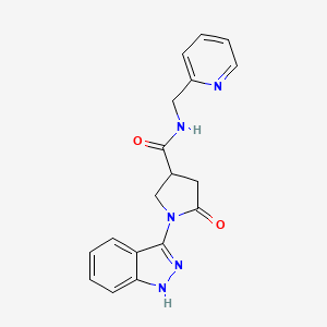 1-(2H-indazol-3-yl)-5-oxo-N-(pyridin-2-ylmethyl)pyrrolidine-3-carboxamide - 