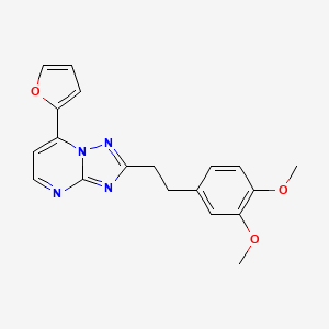 2-(3,4-Dimethoxyphenethyl)-7-(2-furyl)[1,2,4]triazolo[1,5-a]pyrimidine - 