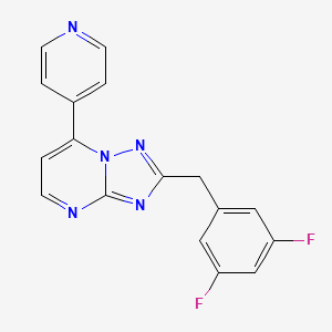 2-(3,5-Difluorobenzyl)-7-(4-pyridyl)[1,2,4]triazolo[1,5-a]pyrimidine - 