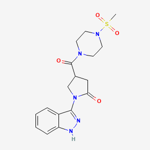 1-(2H-indazol-3-yl)-4-{[4-(methylsulfonyl)piperazin-1-yl]carbonyl}pyrrolidin-2-one - 