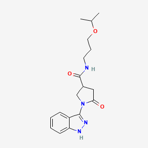 1-(1H-indazol-3-yl)-N-(3-isopropoxypropyl)-5-oxo-3-pyrrolidinecarboxamide - 
