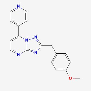 2-(4-Methoxybenzyl)-7-(4-pyridyl)[1,2,4]triazolo[1,5-a]pyrimidine - 