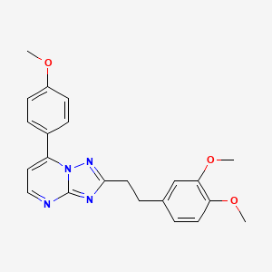 2-(3,4-Dimethoxyphenethyl)-7-(4-methoxyphenyl)[1,2,4]triazolo[1,5-a]pyrimidine - 