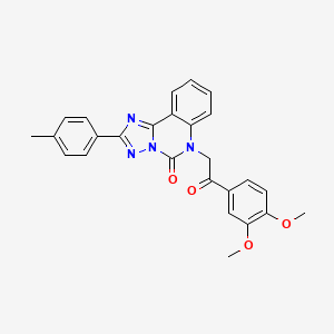 6-(2-(3,4-dimethoxyphenyl)-2-oxoethyl)-2-(p-tolyl)-[1,2,4]triazolo[1,5-c]quinazolin-5(6H)-one - 