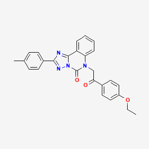 6-(2-(4-ethoxyphenyl)-2-oxoethyl)-2-(p-tolyl)-[1,2,4]triazolo[1,5-c]quinazolin-5(6H)-one - 