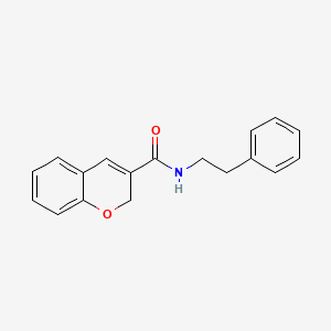 2H-1-Benzopyran-3-carboxamide, N-(2-phenylethyl)- - 83823-10-3