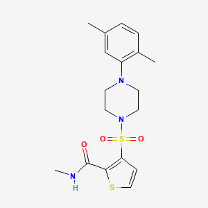 3-{[4-(2,5-dimethylphenyl)piperazin-1-yl]sulfonyl}-N-methylthiophene-2-carboxamide - 