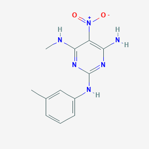 N4-Methyl-N2-(3-methylphenyl)-5-nitropyrimidine-2,4,6-triamine - 