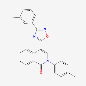 2-(p-tolyl)-4-(3-(m-tolyl)-1,2,4-oxadiazol-5-yl)isoquinolin-1(2H)-one - 