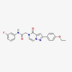 2-[2-(4-ethoxyphenyl)-4-oxopyrazolo[1,5-a]pyrazin-5(4H)-yl]-N-(3-fluorophenyl)acetamide - 