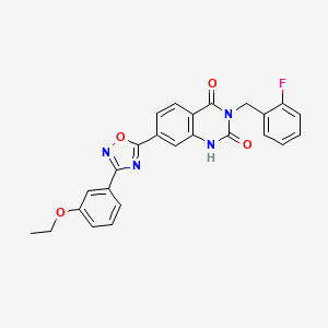 7-(3-(3-ethoxyphenyl)-1,2,4-oxadiazol-5-yl)-3-(2-fluorobenzyl)quinazoline-2,4(1H,3H)-dione - 