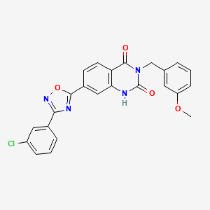7-(3-(3-chlorophenyl)-1,2,4-oxadiazol-5-yl)-3-(3-methoxybenzyl)quinazoline-2,4(1H,3H)-dione - 