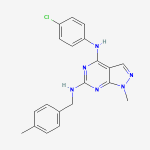 N~4~-(4-chlorophenyl)-1-methyl-N~6~-(4-methylbenzyl)-1H-pyrazolo[3,4-d]pyrimidine-4,6-diamine - 