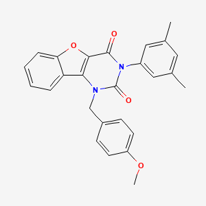 3-(3,5-dimethylphenyl)-1-(4-methoxybenzyl)benzofuro[3,2-d]pyrimidine-2,4(1H,3H)-dione - 