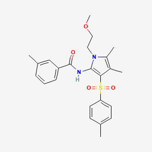N-{1-(2-methoxyethyl)-4,5-dimethyl-3-[(4-methylphenyl)sulfonyl]-1H-pyrrol-2-yl}-3-methylbenzamide - 