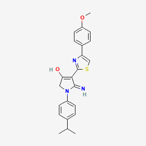 5-amino-1-(4-isopropylphenyl)-4-[4-(4-methoxyphenyl)-1,3-thiazol-2-yl]-1,2-dihydro-3H-pyrrol-3-one - 