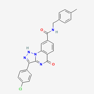 3-(4-chlorophenyl)-N-(4-methylbenzyl)-5-oxo-4,5-dihydro-[1,2,3]triazolo[1,5-a]quinazoline-8-carboxamide - 