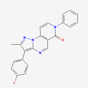 3-(4-fluorophenyl)-2-methyl-7-phenylpyrazolo[1,5-a]pyrido[3,4-e]pyrimidin-6(7H)-one - 