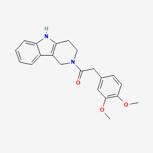 2-[(3,4-dimethoxyphenyl)acetyl]-2,3,4,5-tetrahydro-1H-pyrido[4,3-b]indole - 
