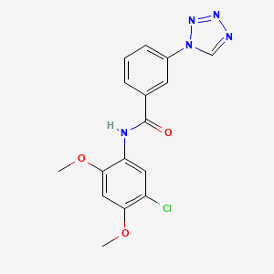 N-(5-chloro-2,4-dimethoxyphenyl)-3-(1H-tetrazol-1-yl)benzamide - 