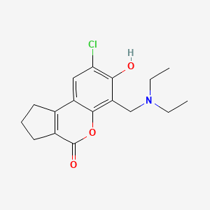 8-chloro-6-[(diethylamino)methyl]-7-hydroxy-2,3-dihydrocyclopenta[c]chromen-4(1H)-one - 