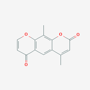 4,10-dimethyl-2H,6H-pyrano[3,2-g]chromene-2,6-dione - 