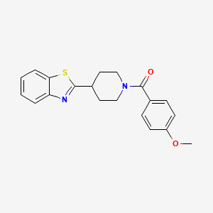 2-[1-(4-Methoxybenzoyl)piperidin-4-yl]-1,3-benzothiazole - 
