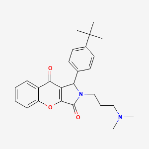 1-(4-Tert-butylphenyl)-2-[3-(dimethylamino)propyl]-1,2-dihydrochromeno[2,3-c]pyrrole-3,9-dione - 