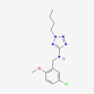 2-butyl-N-(5-chloro-2-methoxybenzyl)-2H-tetrazol-5-amine - 