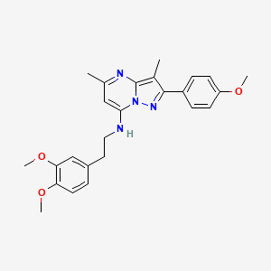 N-[2-(3,4-dimethoxyphenyl)ethyl]-2-(4-methoxyphenyl)-3,5-dimethylpyrazolo[1,5-a]pyrimidin-7-amine - 