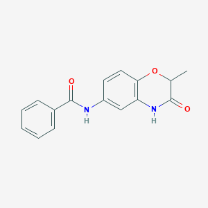 N-(2-methyl-3-oxo-3,4-dihydro-2H-1,4-benzoxazin-6-yl)benzamide - 