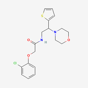 2-(2-chlorophenoxy)-N-[2-(morpholin-4-yl)-2-(thiophen-2-yl)ethyl]acetamide - 