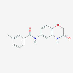3-methyl-N-(3-oxo-3,4-dihydro-2H-1,4-benzoxazin-6-yl)benzamide - 