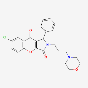 7-Chloro-2-[3-(morpholin-4-yl)propyl]-1-phenyl-1,2-dihydrochromeno[2,3-c]pyrrole-3,9-dione - 