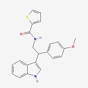 N-[2-(1H-indol-3-yl)-2-(4-methoxyphenyl)ethyl]thiophene-2-carboxamide - 796090-49-8