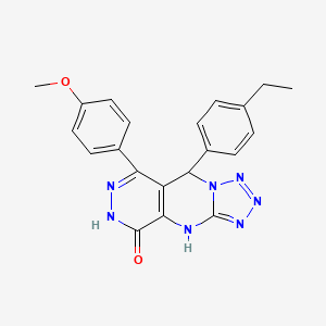 8-(4-ethylphenyl)-10-(4-methoxyphenyl)-2,4,5,6,7,11,12-heptazatricyclo[7.4.0.03,7]trideca-1(9),3,5,10-tetraen-13-one - 