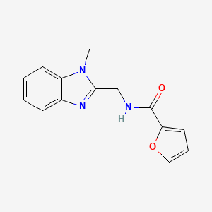 2-furyl-N-[(1-methylbenzimidazol-2-yl)methyl]carboxamide - 