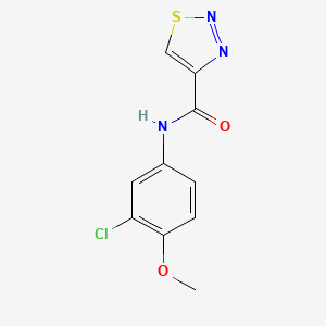 N-(3-chloro-4-methoxyphenyl)-1,2,3-thiadiazole-4-carboxamide - 