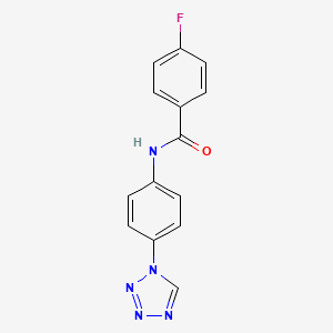4-fluoro-N-[4-(1H-tetrazol-1-yl)phenyl]benzamide - 