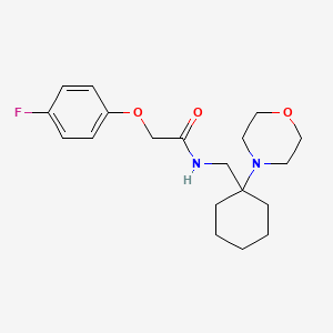 2-(4-fluorophenoxy)-N-[(1-morpholin-4-ylcyclohexyl)methyl]acetamide - 