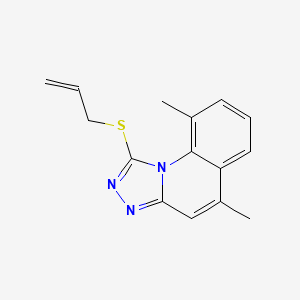 1-(Allylthio)-5,9-dimethyl-[1,2,4]triazolo[4,3-a]quinoline - 