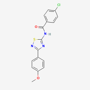 4-chloro-N-[3-(4-methoxyphenyl)-1,2,4-thiadiazol-5-yl]benzamide - 