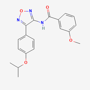 3-methoxy-N-{4-[4-(propan-2-yloxy)phenyl]-1,2,5-oxadiazol-3-yl}benzamide - 