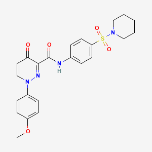 1-(4-methoxyphenyl)-4-oxo-N-[4-(piperidin-1-ylsulfonyl)phenyl]-1,4-dihydropyridazine-3-carboxamide - 