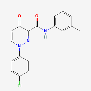 1-(4-chlorophenyl)-N-(3-methylphenyl)-4-oxo-1,4-dihydropyridazine-3-carboxamide - 