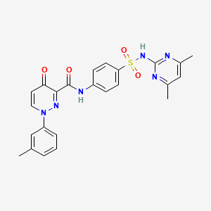 N-{4-[(4,6-dimethylpyrimidin-2-yl)sulfamoyl]phenyl}-1-(3-methylphenyl)-4-oxo-1,4-dihydropyridazine-3-carboxamide - 
