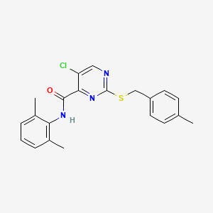 5-chloro-N-(2,6-dimethylphenyl)-2-[(4-methylbenzyl)sulfanyl]pyrimidine-4-carboxamide - 