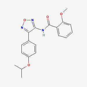 2-methoxy-N-{4-[4-(propan-2-yloxy)phenyl]-1,2,5-oxadiazol-3-yl}benzamide - 